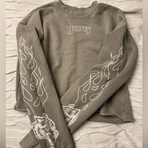 Darc Sport Cropped Sage Green Sweatshirt